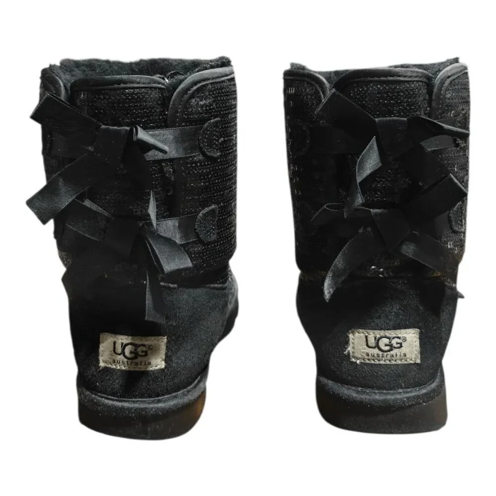 UGG Bailey Bow 'Sequin' Winter Boot Size 6